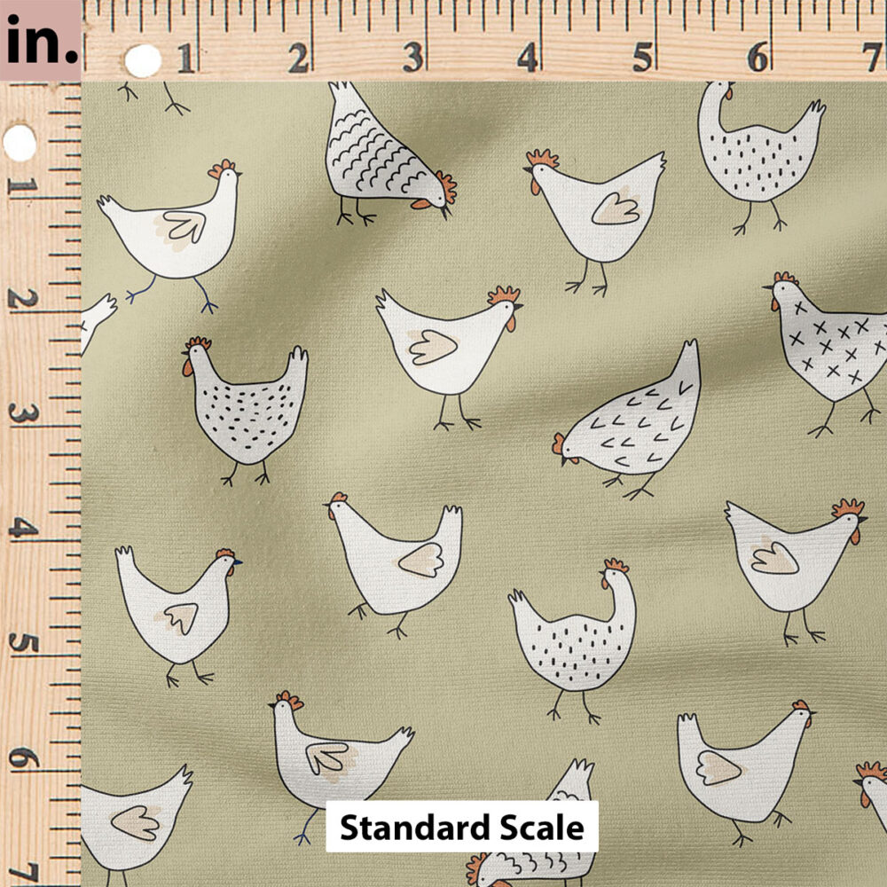 Ruler Scale for Chickens (Green) by Hey Cute Design